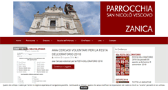 Desktop Screenshot of parrocchiazanica.it