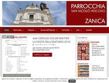 Tablet Screenshot of parrocchiazanica.it